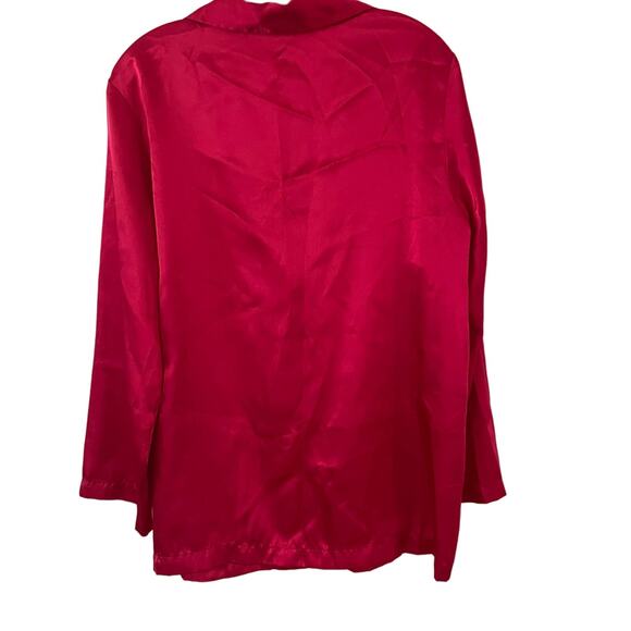 Victoria's Secret  Button Down Red Pajama Set Sz L - Picture 4 of 14